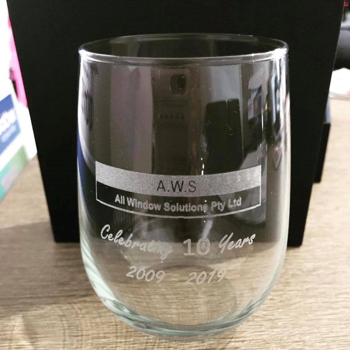 Corporate - Tumbler Engraved Personalised Glasses Engrave Works