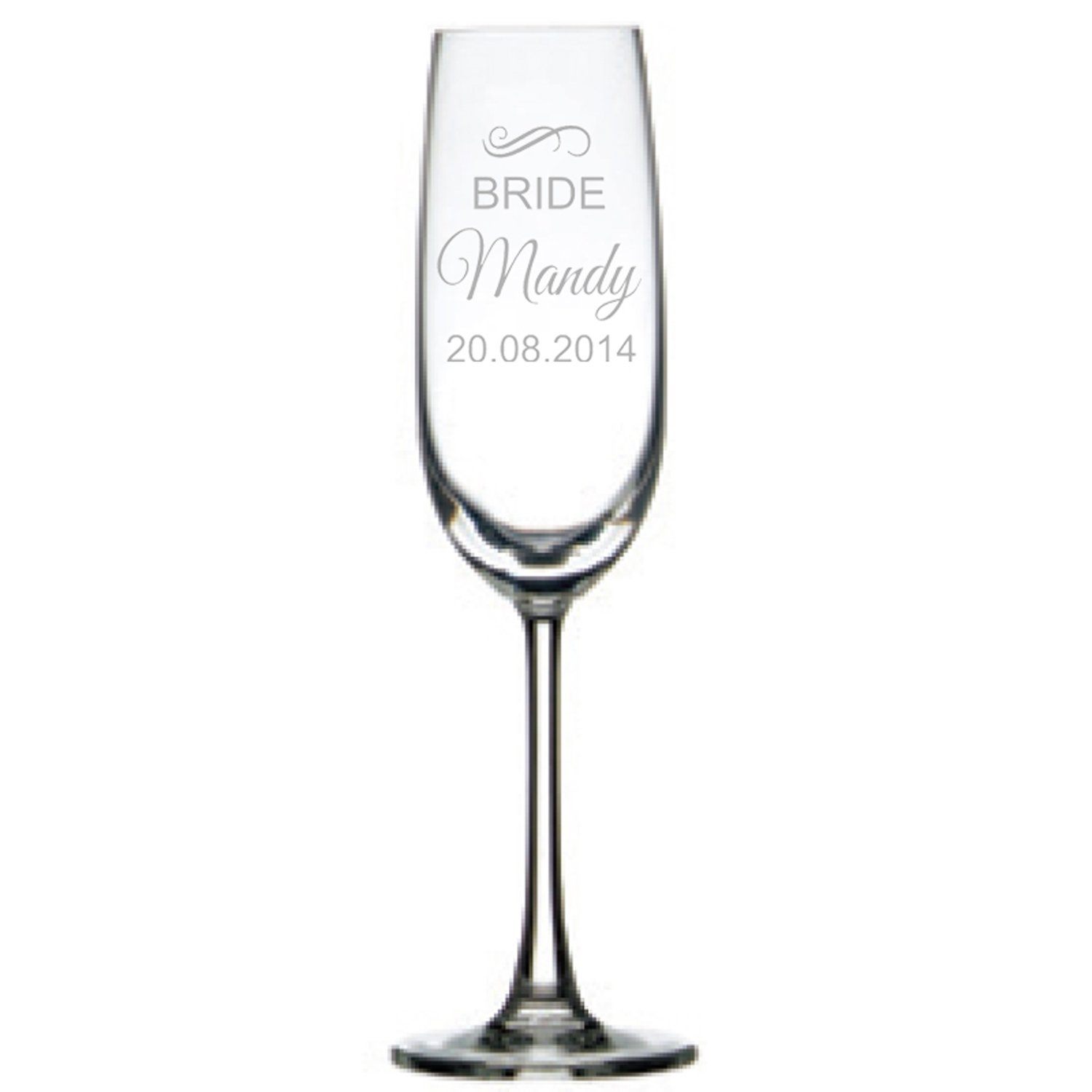Personalised Champagne Glasses Engrave Works Australia