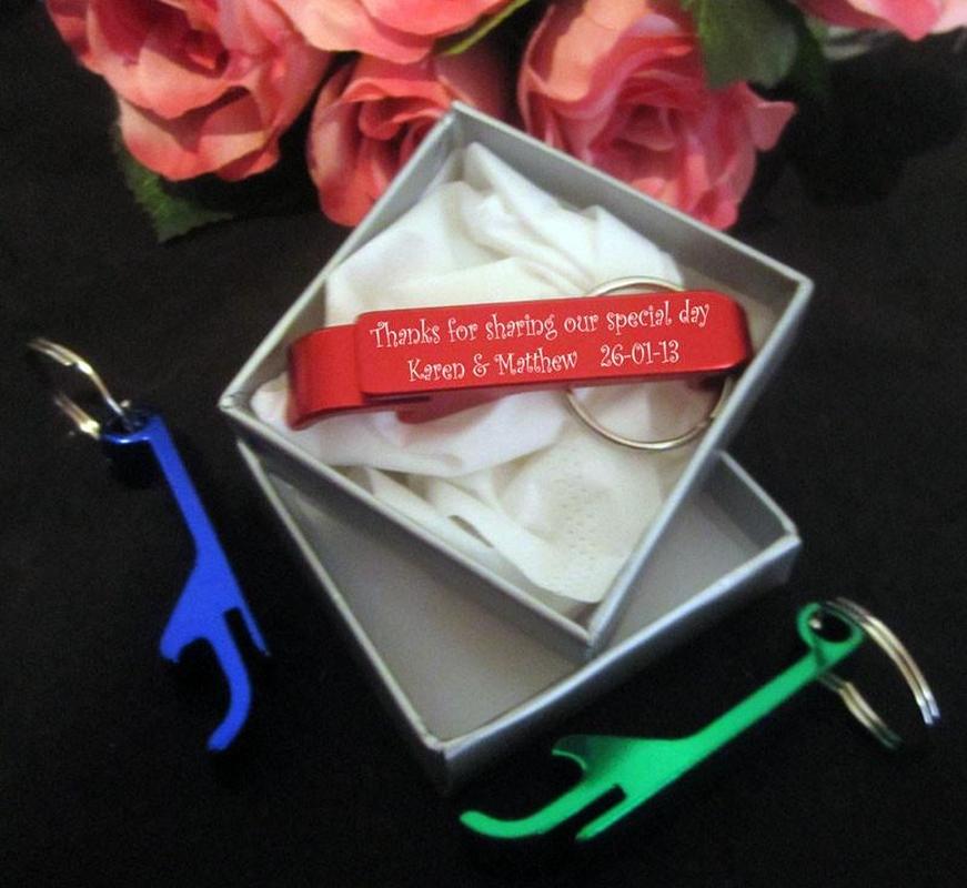Personalised Gifts - Bottle Opener Key Ring Engraved