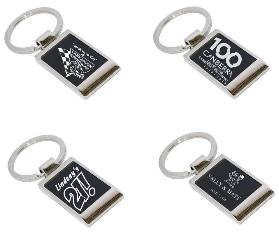 Personalised Gifts - Metal Key Rings Engraved
