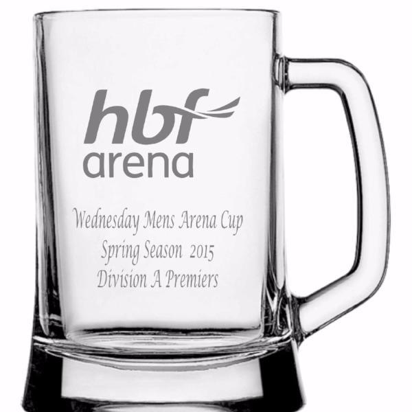 Personalised Glasses - Engraved Beer Glass Mugs 500ml