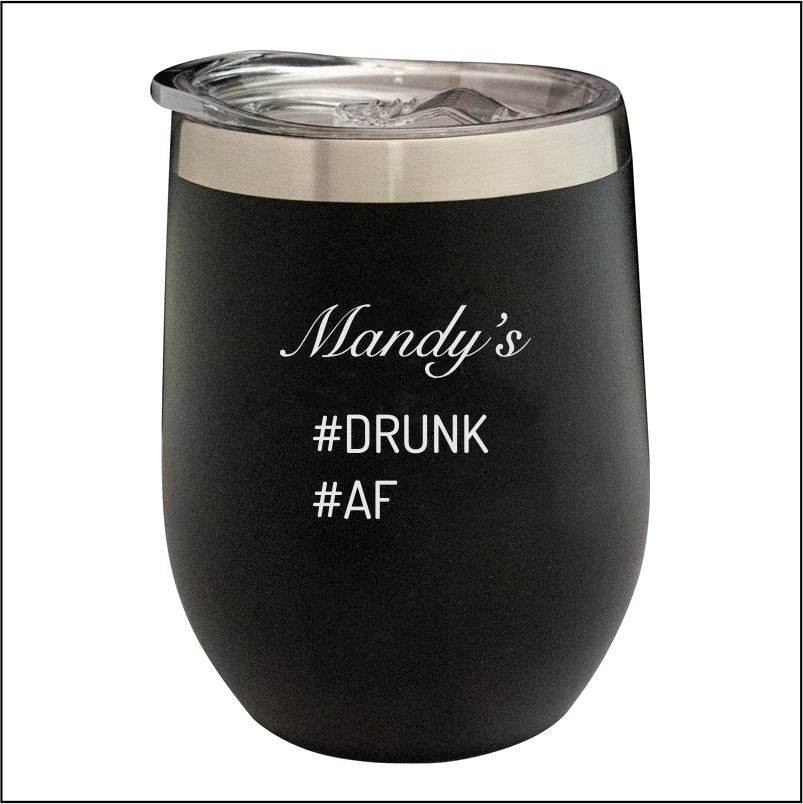 Personalised Stainless Steel Stemless Wine Tumbler Engrave Works 