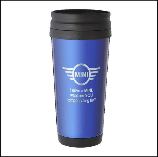 Personalised Blue Travel Mug 410ml Engrave Works 