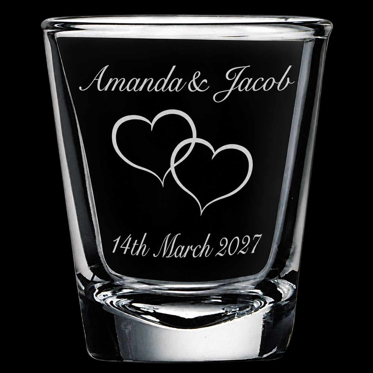 Personalised Wedding Shot Glasses Personalised Glasses Engrave Works 