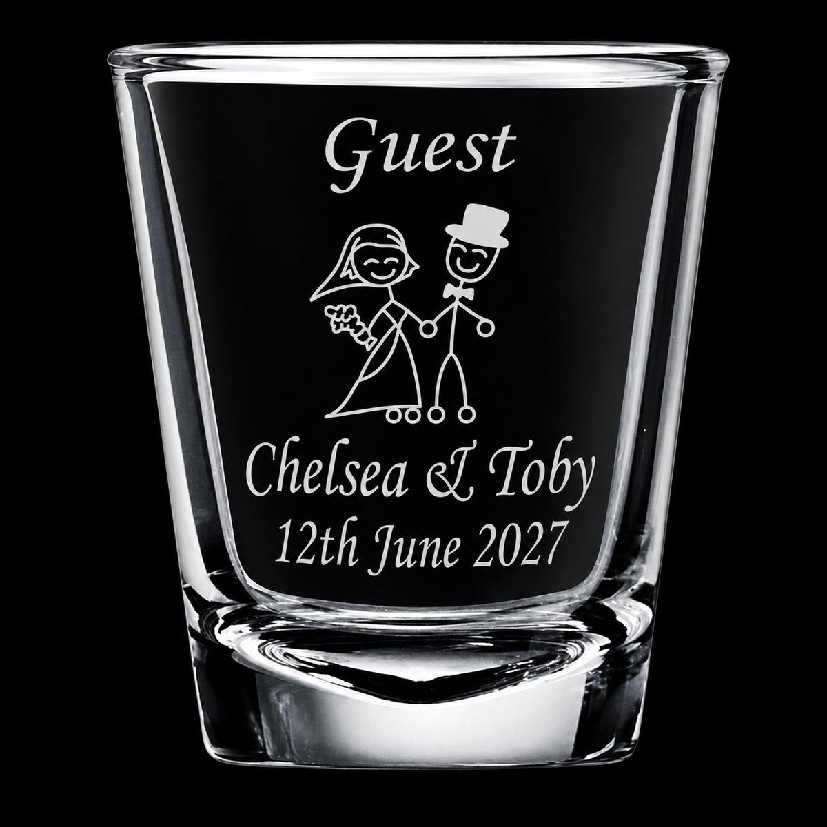 Personalised Wedding Bomboniere Shot Glasses Personalised Glasses Engrave Works 