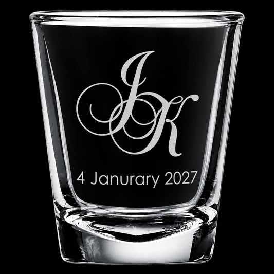 Personalised Wedding Bomboniere Shot Glasses Personalised Glasses Engrave Works 