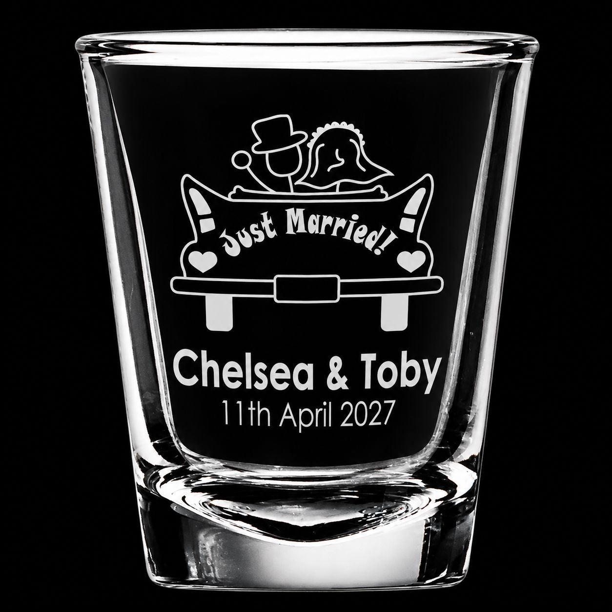 Personalised Wedding Shot Glasses Personalised Glasses Engrave Works 