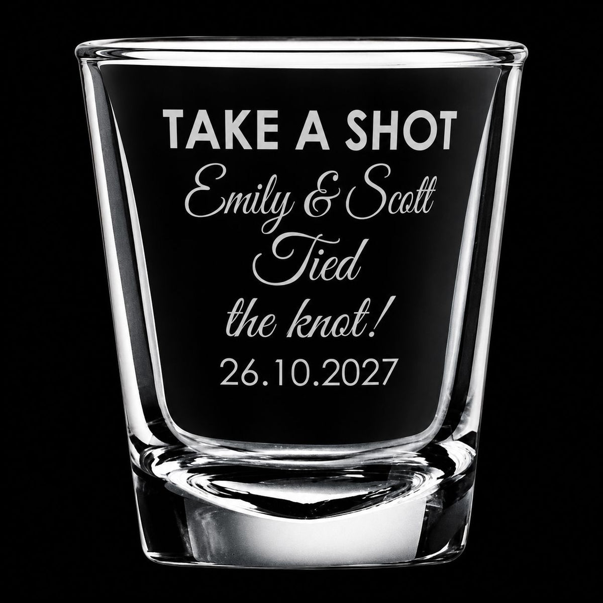 Personalised Wedding Bomboniere Shot Glasses Personalised Glasses Engrave Works 