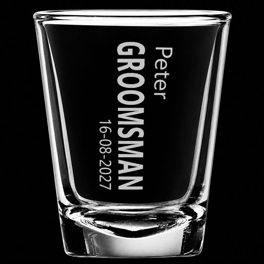 Personalised Shot Glasses , Set of 6 Personalised Glasses Engrave Works 