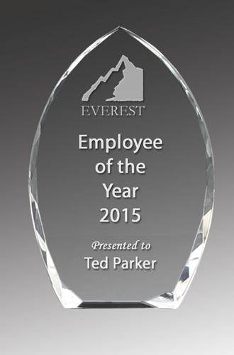 Crystal Clear Arch Corporate Award - Avail in 3 sizes trophies and awards Engrave Works 