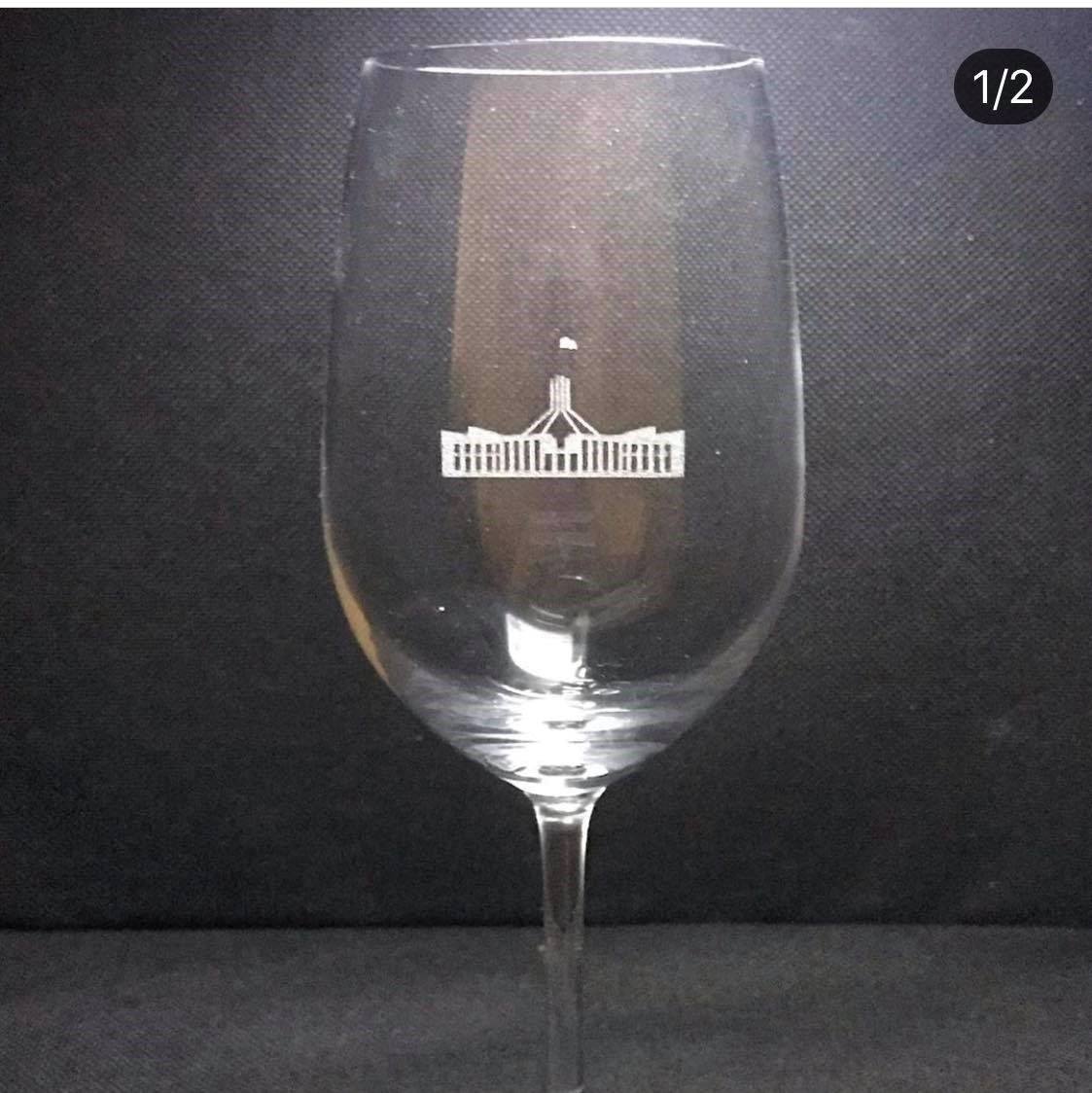 christmas wine glass ornaments Realistic Wine Glass Christmas Ornament – La Bottega della Nonna main image 1