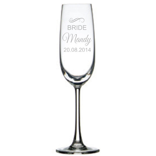 Engraved Champagne Glasses Personalised Glasses Engrave Works 