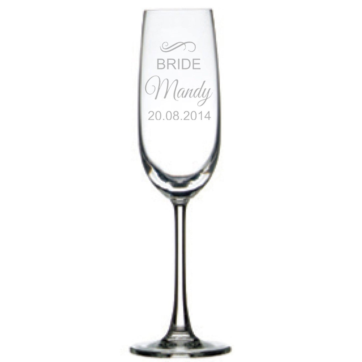 Personalised Wedding Champagne Glasses Personalised Glasses Engrave Works 