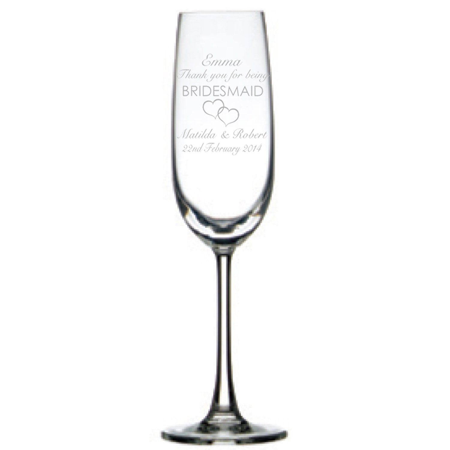 Engraved Champagne Glasses Personalised Glasses Engrave Works 