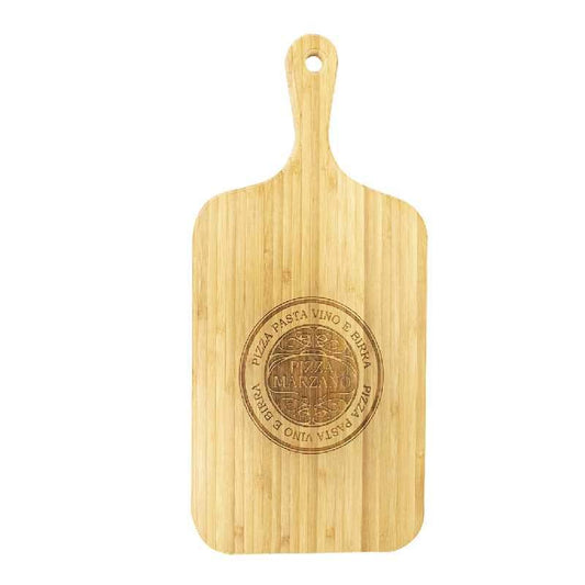 Engraved Bamboo Wood Board with Handle Engrave Works 