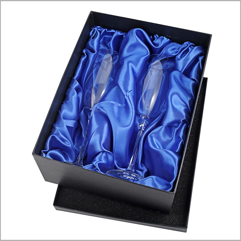 Double Wine Glass Gift Box Engrave Works 