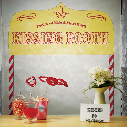 Kissing Booth - Personalised Photo Back Drop