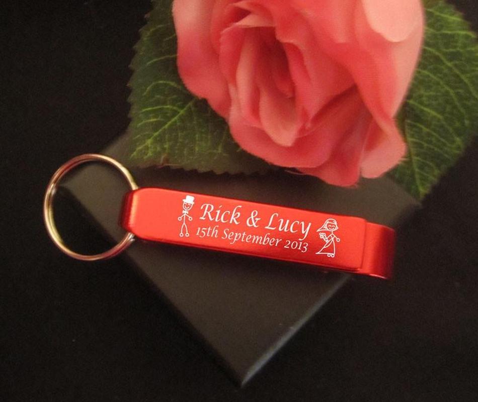 Personalised Gifts - Bottle Opener Key Ring Engraved