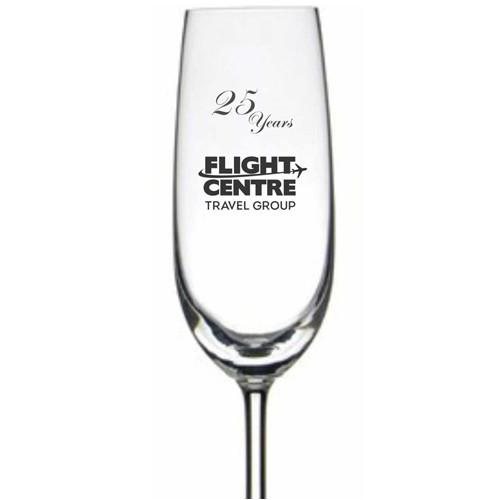 Personalised Glasses - Corporate - Champagne Glass Engraved