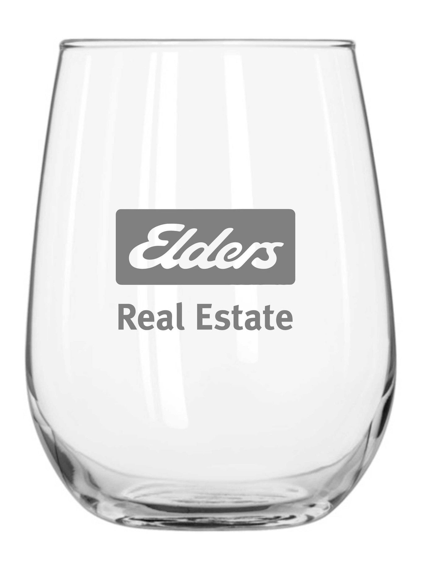 Personalised Glasses - Corporate - Stemless Wine Glass Engraved