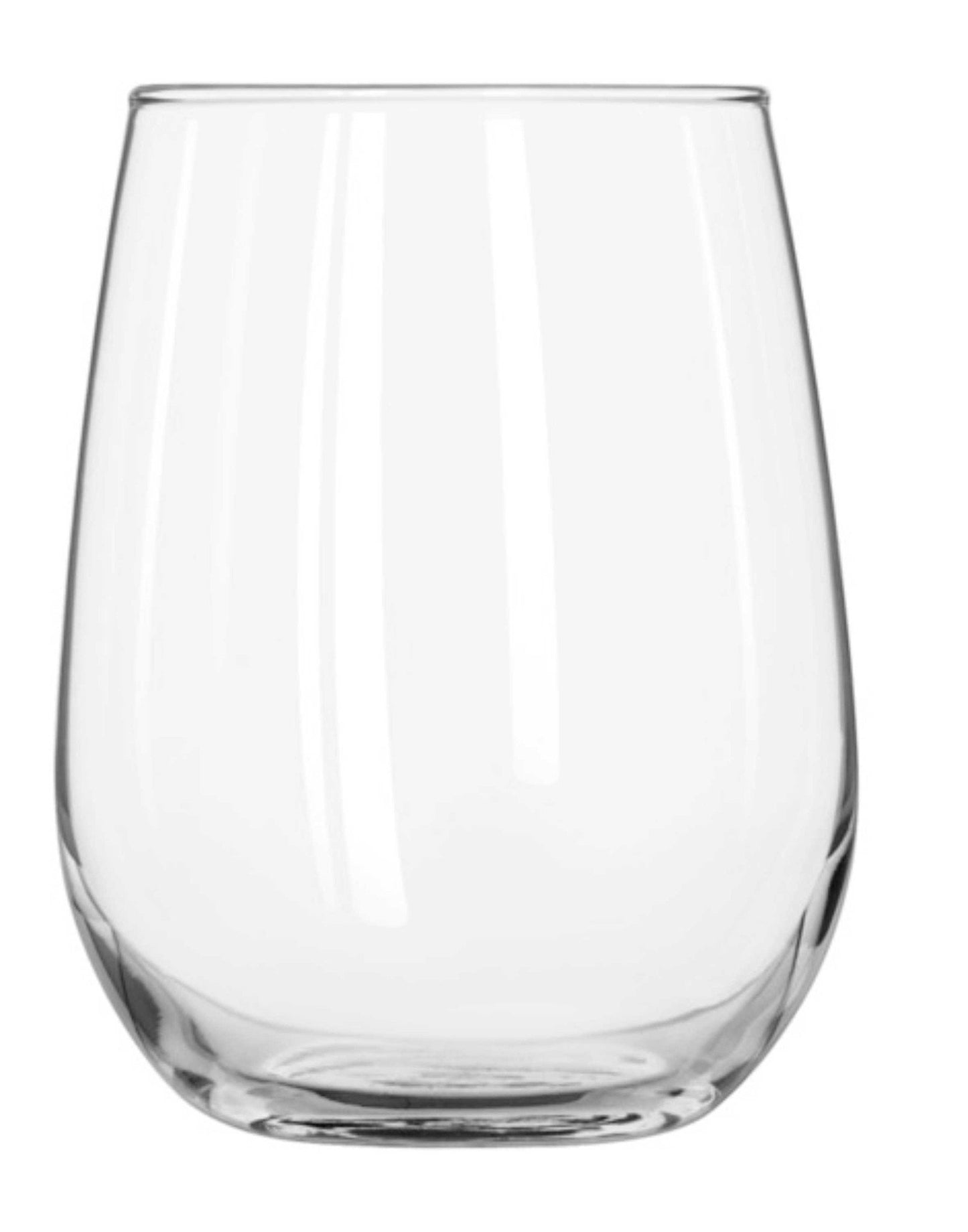 Personalised Glasses - Corporate - Stemless Wine Glass Engraved