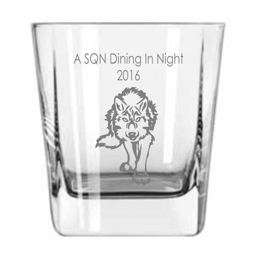 Personalised Glasses - Corporate - Whiskey Quartet Glass Engraved