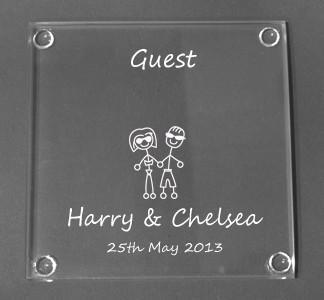 Personalised Glasses - Engraved Glass Coasters