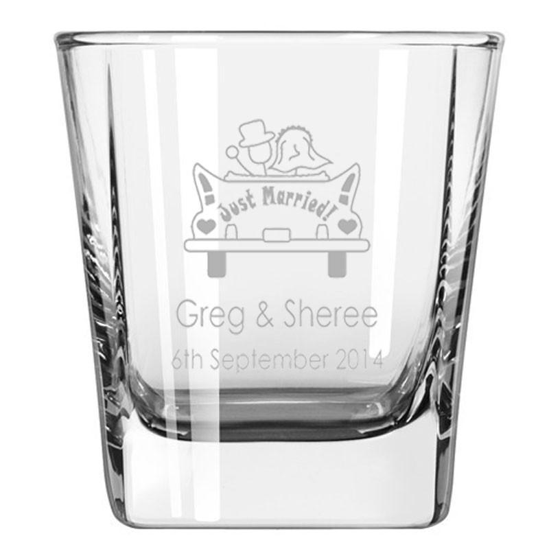 Personalised Glasses - Engraved Whiskey Quartet Glasses