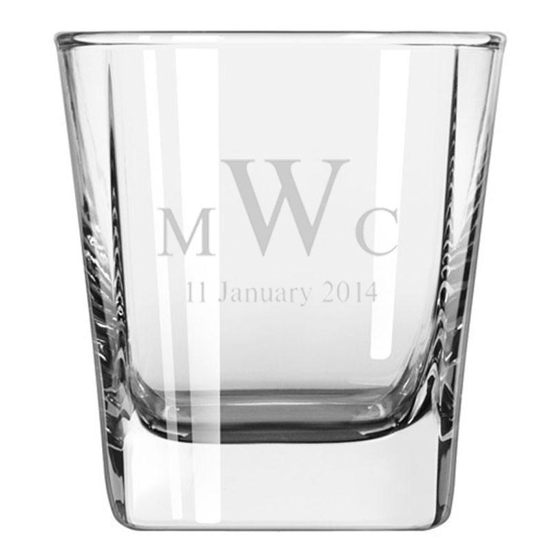 Personalised Glasses - Engraved Whiskey Quartet Glasses