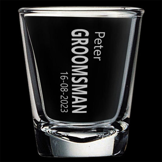 Personalised Engraved Shot Glasses , Set of 6 Personalised Glasses Engrave Works 