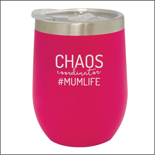 Personalised Mothers Day Stainless Steel Stemless Wine Tumbler Engrave Works 