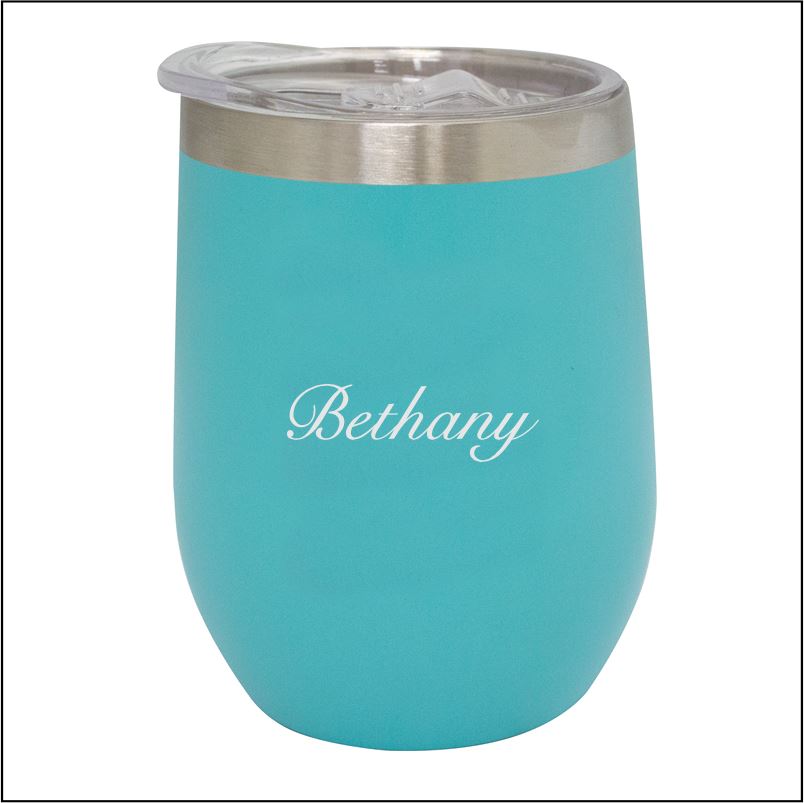 Personalised Mothers Day Stainless Steel Stemless Wine Tumbler Engrave Works 